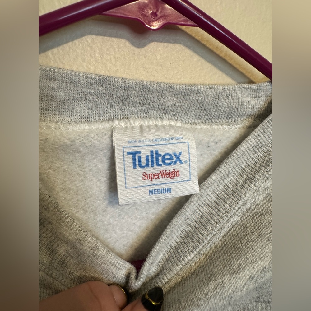 Vintage 1990’s Unisex Tulex John Deer Tractor Crewneck Sweater Size Medium - Picture 3 of 5